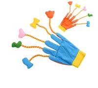 Interactive Gloves Cat Toy, Interactive Cat Gloves, Plush Animal Gloves for Cats, 5-Finger Gloves with Bell, Interactive Cat Toy, Kitten Toy for Movement and