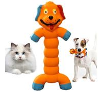 Interactive Grunting Dog Chew Toy - Natural Rubber Pet Chew Toy, Standing Animal Stick Design, Squeaky Dog Toys With Grunt Sound, Cute Puppy Chews Toys For Aggressive Chewers Small Large Dogs