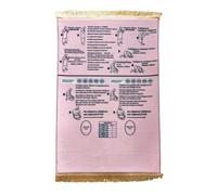 Interactive Guided Muslim Prayer Mat, Salah Learning Janamaz for Kids and Adult Beginners, Foldable & Non-Slip, Islamic Revert Gift (Pink, 110 * 70 cm)