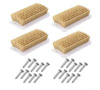 Interactive Guinea Pig Cleaning Brush & Toy - 4 Pack for Mini Pigs, Cats, Dogs - Pet Enrichment Tool with Screws for Easy Installation