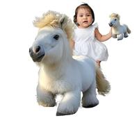 Interactive Horse Plush - Soft Stuffed Animal Movement Sounds Feature, Early Learning Play Companion, Realistic Pony Design Toy | Educational Play Experience With Responsive Motion Sound Interaction F