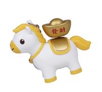 Interactive horse shaped keychain, sound effect child safety structure, multiple color choices, cute sound keychain for travel friendly, フリーサイズ