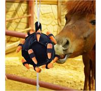 Interactive Horse Toy - Treat Ball & Hay Feeder In an For Training & Play | Slow Feeding Carrot Dispenser For Mental Stimulation | For Horses, Goats, Sheep, Cattle On Farms, Stables & Paddocks