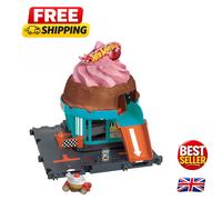 Interactive Hot Wheels City Playset - Downtown Ice Cream Swirl Adventure
