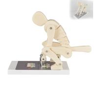 Interactive Human Orthopedic Spine Force Demonstration Model with Base, Lumbar Spine Trainer for Correct Weightlifting Posture, Biomechanics Anatomy Education Medical Teaching Tool