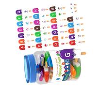 Interactive Ice Cream Alphabets Number Puzzle Learning Toy for Children 3+Plastic Cognitive Development Teaching Tool Montessoris Alphabets Number Learning Toys