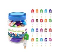 Interactive Ice Cream Alphabets Number Puzzle Learning Toy for Children 3+Plastic Cognitive Development Teaching Tool Montessoris Alphabets Number Learning Toys