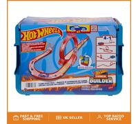 Interactive Indoor Fire Stunt Pack: Build 16 Tracks with Hot Wheels Car Included