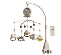 Interactive Infant Mobile Toy Multisensory Music Player Auto Rotation Control Early Development Remote Control Aid