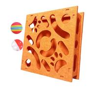 Interactive Intelligence Maze for Cats - Cat Puzzle Toy | Sensory Stimulation Toy with Bell and Ball | Crate Game for Indoor Outdoor Travel Kitten Senior Boredom Release Training Aid