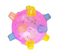 Interactive Jumping Dog Ball | Colorful Jumping Activation Ball with Light and Music, Glowing Creative Puzzle Toy Pets Puppies and Cats