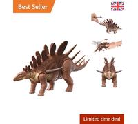 Interactive Jurassic World Kentrosaurus with Realistic Roar and Movable Joints