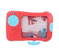 Interactive Kids Game Console Sea Land Air Challenges with 2 Speed Modes (Red-Desert Racing)