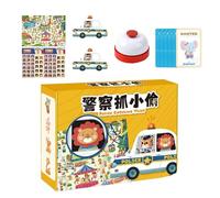 Interactive Kids Games | Games Thief Catching Strategy Board - Training Puzzle Toys Two-Player, Family Night Fun for Home, Travel, Camping, Supplies