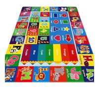 Interactive Kids Play Mat, Educational ABC Activity Carpet, 47.24x31.5in Extra Large Size Learning Rug Colorful Design, Soft Fabric Floor Mat Safe Play, Early Education Carpet