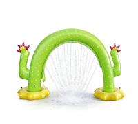 Interactive Kids Sprinkler, Fun Outdoor Water Toy, 36x24 Inches Reusable Play Mat with Windproof Design, Splashing Water Feature, Summer Toy with Colorful Pattern, Backyard Game Set for Family Beach