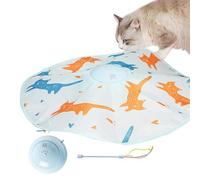Interactive Kitten Toys | 4 Modes Cat Toys for Bored Cats | Cat Stimulation Toys for Indoor Cats Rechargeable, Voice-Activated Sensor for Play
