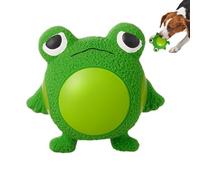 Interactive Latex Pet Toy - Yellow Duck and Pear Frog Design with Rebound and Sound Functions - Fun and Exciting Dog Toy