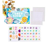 Interactive Learning Toddler Book - Early Educational Activity Book, Fun and Engaging Toy for Children, Supports Counting Colors Shapes and Problem-Solving Skills for Boys Girls Home Travel School