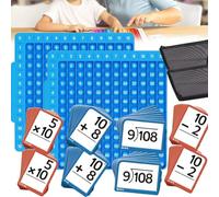Interactive Math Practice Kit,Math Flash Cards For Kids With Board,Interactive Maths Games For Addition, Subtraction, Multiplication & Division (2pcs, One Size)