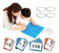 Interactive Math Practice Kit,Maths Flash Cards And Pop Fidget Chart,Math Learning Kit,Multiplication Tables For Kids Flash Cards,Maths Games For Kids Age 1-6,For Home Classroom School (BLUE, 1)