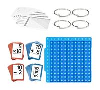 Interactive Math Practice Kit, Times Tables Flash Cards, Math Flash Cards With Board, Addition, Subtraction, Multiplication & Division Practice Set, Maths Learning For Home, Classroom, School, Travel