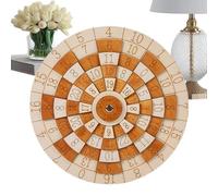 Interactive Math Puzzle, Brain Teaser Game, Wooden Number Puzzle with Rotating Feature, Challenging Game Sturdy Material, Number Toy, Educational Tool for Entertainment and Calculation Training