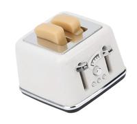 Interactive Miniature Kitchen Toaster Model Realistic 1/12 Doll House Accessory Kids Educational Toy Craft Project Kits Doll House Bread Toaster