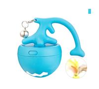 Interactive Motion Activated Cat Toy Automatic Moving Fishbone Rolling Pet Enrichment With Long Tail USB Rechargeable Indoor Activity For Cats Dogs (A, One Size)