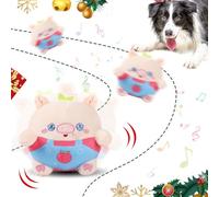 Interactive Moving Plush Dog Toy with Magic Ball, 2025 Active Puppy Chew Toy for Training & Mental Stimulation (Pink Pig Design) (Rosa SchweinchenA)