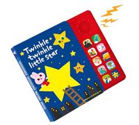 Interactive Music Book - 9.06x8.27x1.18 Inch, 350g Hardcover, Musical Learning Book Featuring 10 Nursery Rhymes, Smooth Exterior, English Enlightenment Teaching Aid | Ideal Boys Girls Early Education
