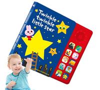 Interactive Music Book - Educational Sound Toy With 10 Nursery Rhymes, English Learning Workbook, Fun Audio Teaching Aid For Preschool Kids Boys Girls | For Early Reading Study Play Home Scho