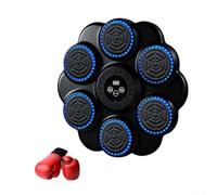 Interactive Music Boxing Machine For Home Fitness With Eye-Safe RGB Light Strip And Long-Lasting Battery(Childrens black)