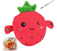Interactive Music Plush,Stuffed Animal Music Piano Plush,Interactive Sensor Music Plushs,ouch Sensitive Banana Interactive Plushs with Piano and Fruit Metronome Sounds,Educational Gift (Strawberries)