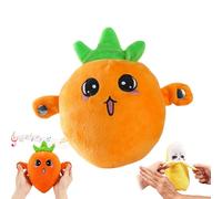 Interactive Music Plush Toy, Interactive Fruit Sensory Plush Toy, Fun & Playful Sound-Activated Toys for Aldult, Featuring Touch Activated Music Rhythm Banana Plushs, for Kids Adults(Radishes)