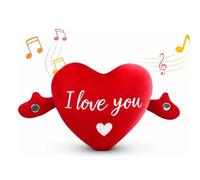 Interactive Music Plush Toy Set for Kids Adults, 11.5" Heart Sensing Metronome with Sounds for Multiplayer Interaction Game, Fun Musical Sensory Toy for Christmas Birthday Gifts