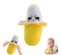 Interactive Music Plush Toy,Touch-Sensitive Fruit & Piano Plush,Stuffed Animal Music Piano Toy, Body-Sensing Plush Toy with Piano and Fruit Metronome Sounds, Educational Musical Gift (Banana)
