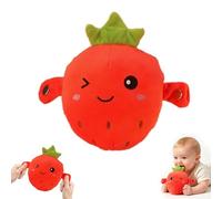 Interactive Music Plush Toy,Touch-Sensitive Fruit & Piano Plush,Stuffed Animal Music Piano Toy, Body-Sensing Plush Toy with Piano and Fruit Metronome Sounds, Educational Musical Gift (Strawberry)