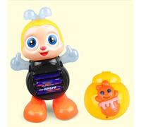 Interactive Musical Bee Toy With Lights & Dance Motion - Electric Dancing Light-Up Bee For & Kids, Battery Operated Early Learning Playroom Gift With Sound, Sensory Fun & Movement