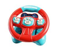 Interactive Musical Flying Toy Simulation Role Play Car Sound Educational Cognitive Development PP Material Suitable for Children Babies Rides, Red
