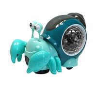Interactive Musical Snails, Crawling Baby Toy with Led Lights, Obstacle Avoidance, Sensory Development Toy Ideal for Toddler, Boys, Girls, Learning Fun Gift, 1 Piece