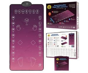 Interactive Muslim Prayer Mat for Adults & Reverts - My Salah Mat® Electronic Smart Prayer Rug with 25 Touch Keys & Speaker - Teaches Salah, Surahs & Duas - Padded Adult Prayer Mat Ramadan Gift (Pink)