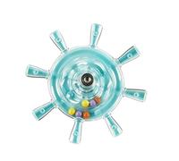 Interactive Parakeet Toy - 9.6x9.6x4cm Stainless Steel Bird Training Gear, Colorful Chewing Exercise Rattle Wheel, Mental Enrichment Health Tool | Avian Activity Accessory Cockatiels Budgies Conures L