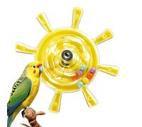 Interactive Parakeet Toys Colorful Interactive Rotating Small Wheel Rattle