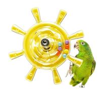 Interactive Parakeet Toys Rotating Small Chewing Exercise Wheel Rattle