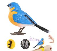Interactive Parrot for - Realistic Tabletop Animal Voice Simulation Device with Audio Response Ability Educational Activity Figure for Playtime | Pi