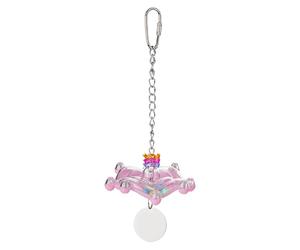 Interactive Parrot Toy with Rattle Spinner - Cage Nibble Rack for Fun and Fun, Auditory Rotation Station | Da Ta Exercise Accessory