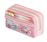 Interactive Pen Pouch, Spacious Pencil Bag Organizer, 22x8cm Soft Pencil Pouch, Fabric Organizer with Zipper, Portable Pen Case, School Supply for Office School Student Teacher