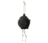 Interactive Pet Ball - Black Slow Feeding Device, Horse Treat Dispenser, Adjustable Chew Toy | Slow Feeding Ball, Animal Entertainment System, For Stables Paddocks Fence Indoor Outdoor Goats Sheep