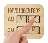 Interactive Pet Feeding Sign, Sturdy Magnetic Dog Chart, AM PM Reminder Board, Multi-Purpose Feeding Extra, Sleek Modern Design with Contemporary Style, Chart for Puppies Kittens Home